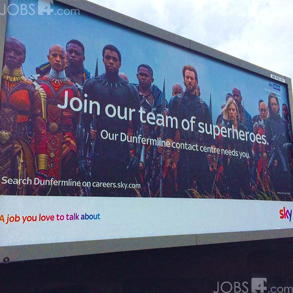 48 sheet billboard with recruitment advert