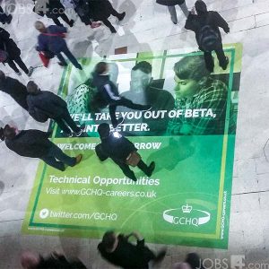 giant recruitment advertising floor sticker